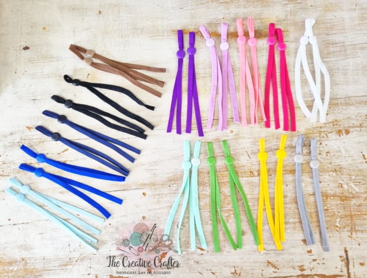 Mask elastic with toggle