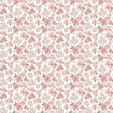 Dots & Posies Poppy Cotton