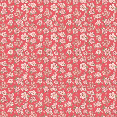 Dots & Posies Poppy Cotton