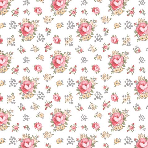 Dots & Posies Poppy Cotton