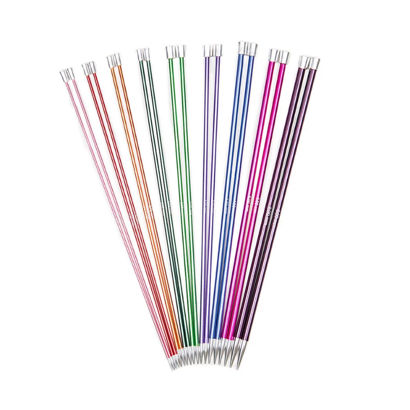 KnitPro Zing Single Pointed Needles 25cm (10")