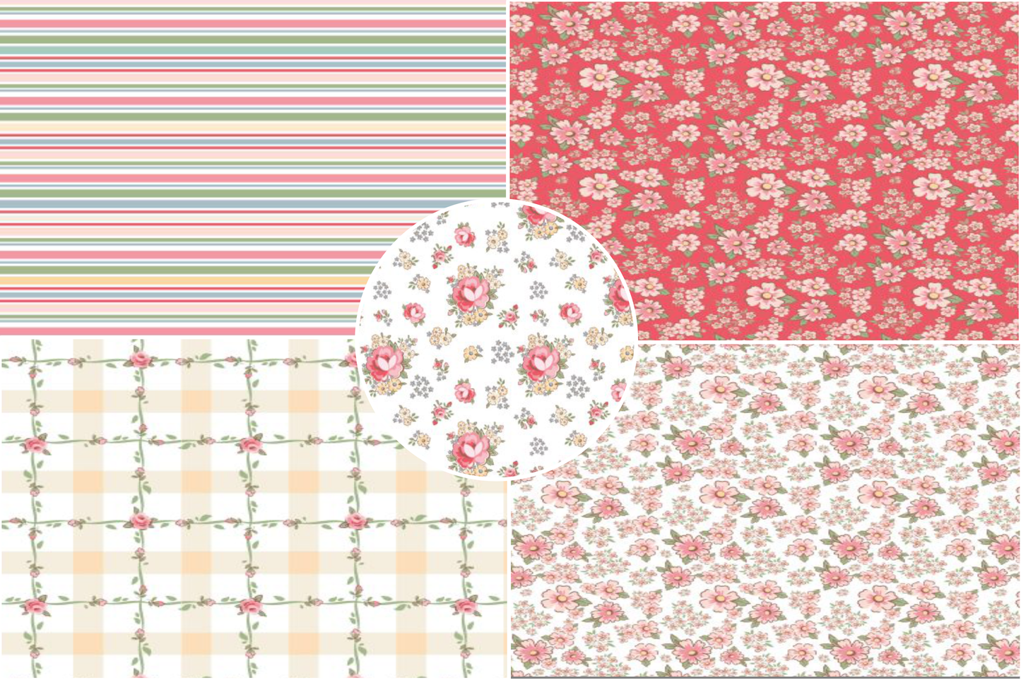 Dots & Posies Poppy Cotton