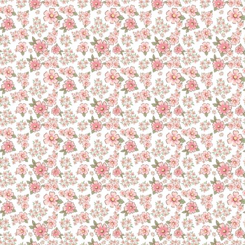 Dots & Posies Poppy Cotton