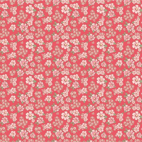 Dots & Posies Poppy Cotton